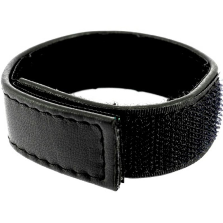 LEATHER BODY - CORREA CUERO AJUSTABLE CON VELCRO PARA PENE NEGRO | VibraZon