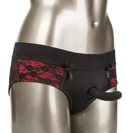 CALEXOTICS - SCANDAL SET DE BRAGUITAS SIN ENTREPIERNAS CON DILDO TALLA S/M | VibraZon