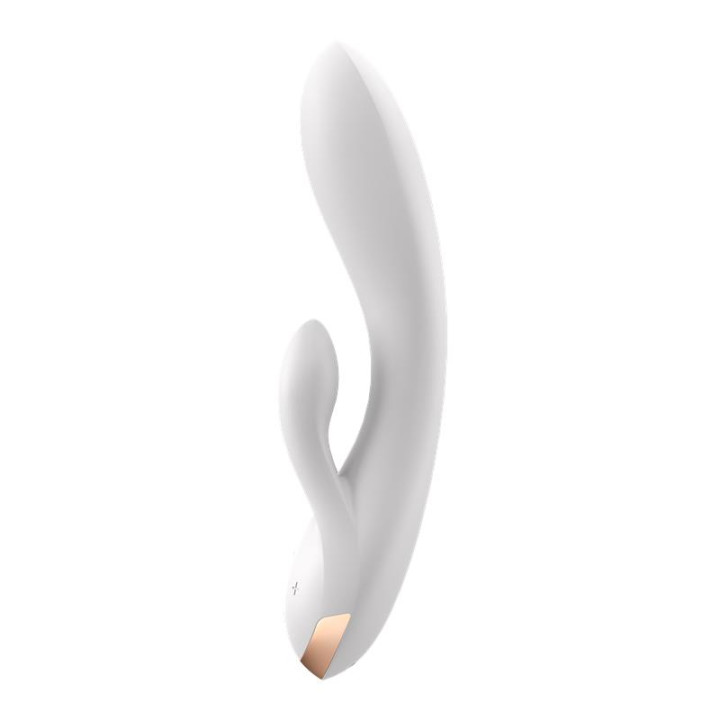 Double Flex Vibrador Punto G 3 Motores Satisfyer APP Connect Blanco | VibraZon