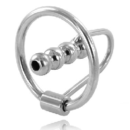 METAL HARD - ANILLO GLANDE CON PLUG URETRAL 28MM | VibraZon