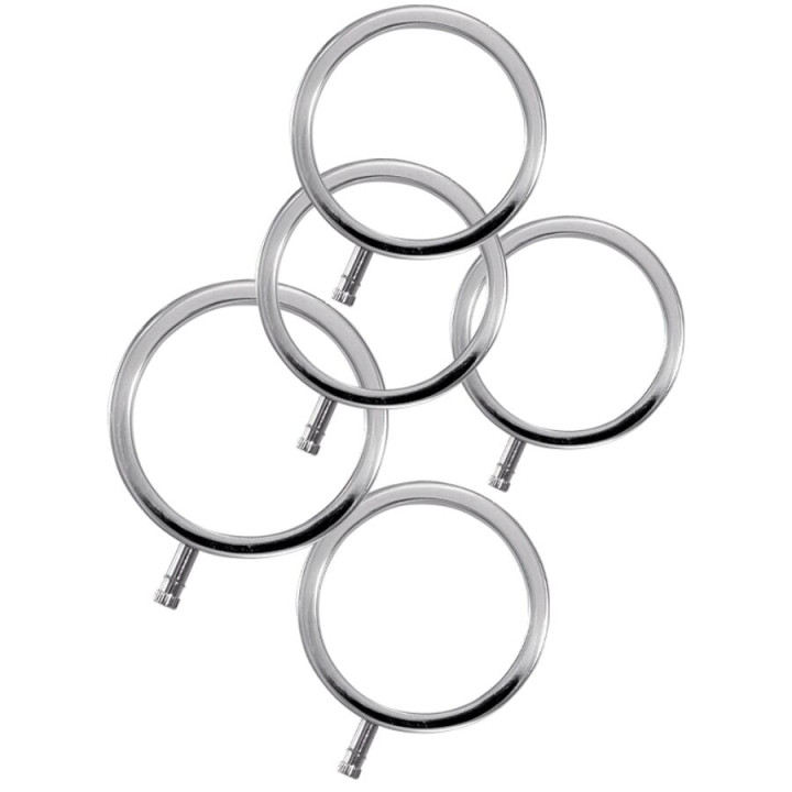 ELECTRASTIM - ELECTRARINGS ANILLOS METÁLICOS PARA EL PENE PACK 5 | VibraZon