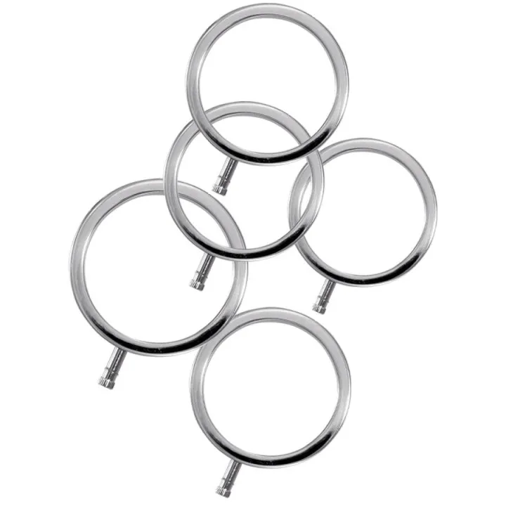 ELECTRASTIM - ELECTRARINGS ANILLOS METÁLICOS PARA EL PENE PACK 5