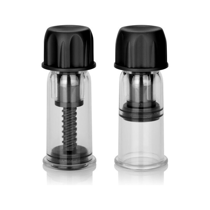 CALEXOTICS - VACCUM TWIST SUCCIONADORES PEZONES NEGRO | VibraZon