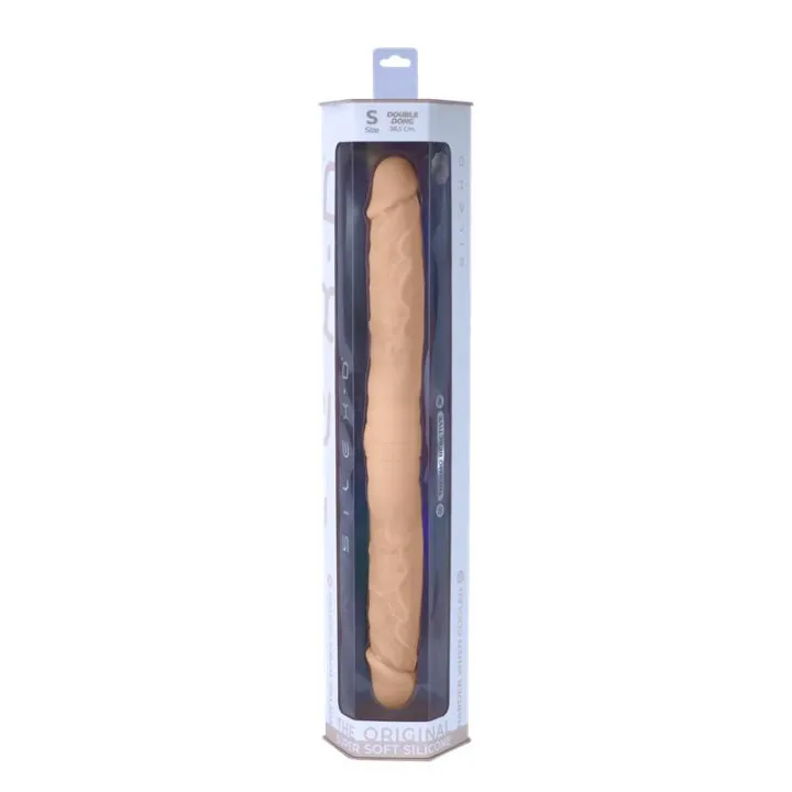 Dildo Doble Dual Density Double Dong S Natural de Silexd