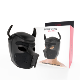 DARKNESS - MÁSCARA PERRO DE NEOPRENO CON HOCICO EXTRAÍBLE L | VibraZon
