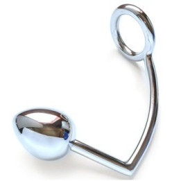 METAL HARD - ANILLO CON GANCHO ANAL 40MM | VibraZon