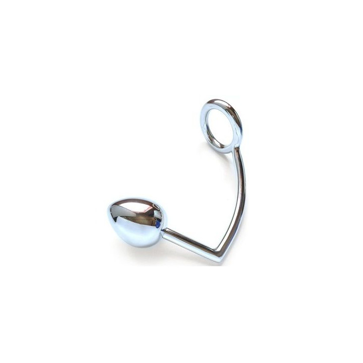 METAL HARD - ANILLO CON GANCHO ANAL 40MM | VibraZon