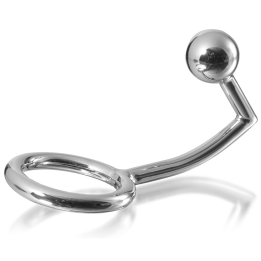 METAL HARD - PENE ANILLO ANILLO CON GANCHO INTRUDER ANAL 40MM | VibraZon