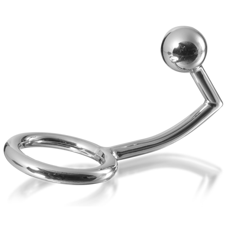 METAL HARD - PENE ANILLO ANILLO CON GANCHO INTRUDER ANAL 40MM | VibraZon