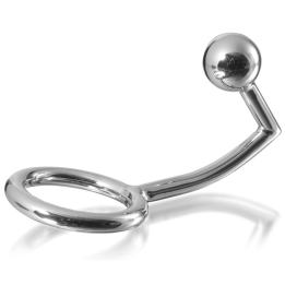 METAL HARD - PENE ANILLO ANILLO CON GANCHO INTRUDER ANAL 45MM | VibraZon