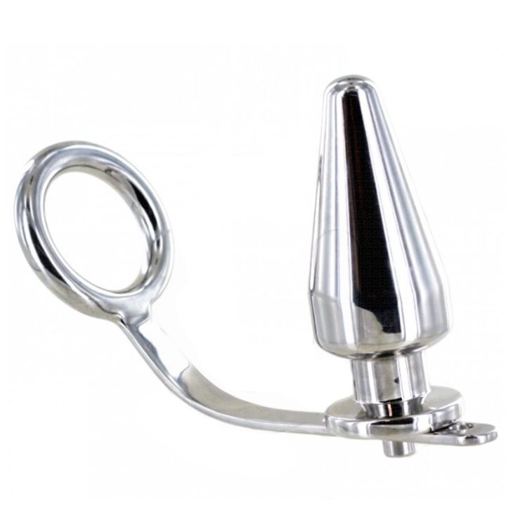 METAL HARD - ANILLO ACERO CON PLUG ANAL 45 X 50MM | VibraZon