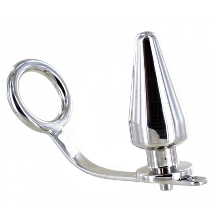 METAL HARD - ANILLO ACERO CON PLUG ANAL 80 X 55 MM | VibraZon