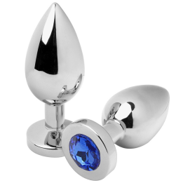 METAL HARD - ANAL PLUG DIAMOND AZUL SMALL 5.71CM | VibraZon