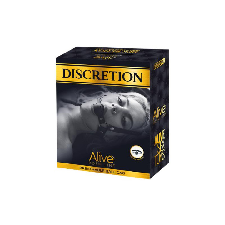 Discretion Mordaza Transpirable Negro de Alive | VibraZon