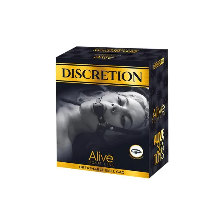 Discretion Mordaza Transpirable Negro de Alive
