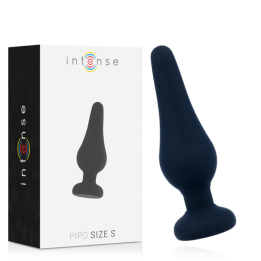 INTENSE - ANAL PLUG PIPO S SILICONA NEGRO 9.8 CM | VibraZon