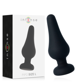 INTENSE - ANAL PLUG PIPO L SILICONA NEGRO 13 CM | VibraZon