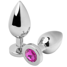 METAL HARD - ANAL PLUG DIAMOND ROSA MEDIUM 7.62CM | VibraZon