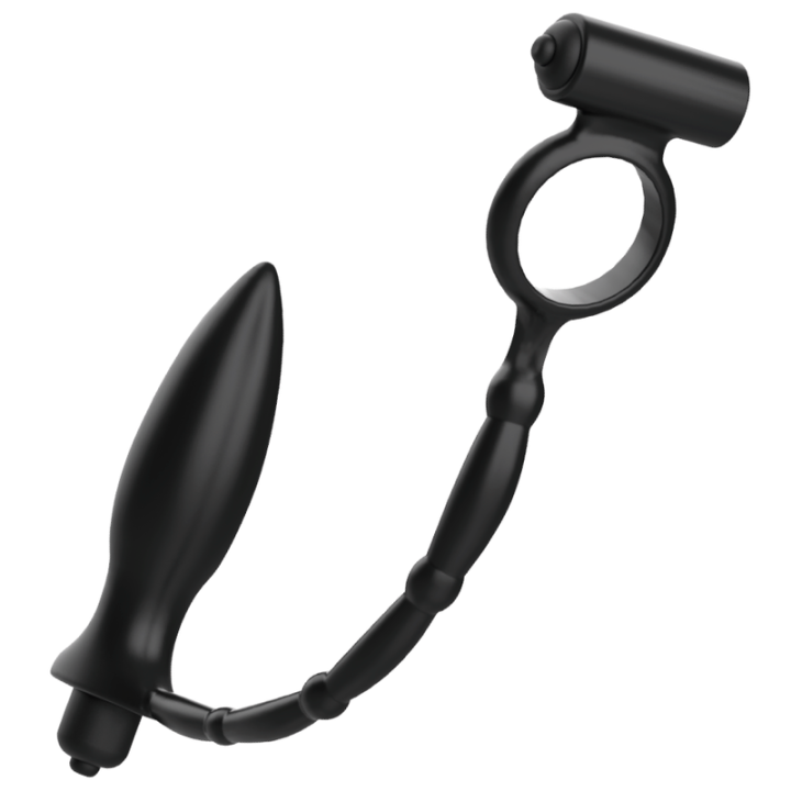 ADDICTED JUGUETES - PLUG ANAL CON ANILLO VIBRADOR | VibraZon