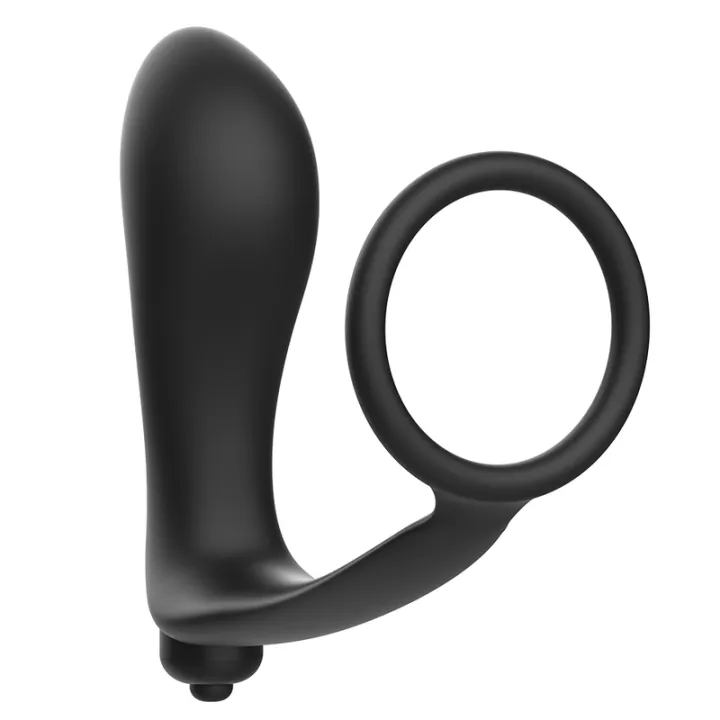 ADDICTED JUGUETES - PLUG ANAL VIBRADOR CON ANILLO PENE