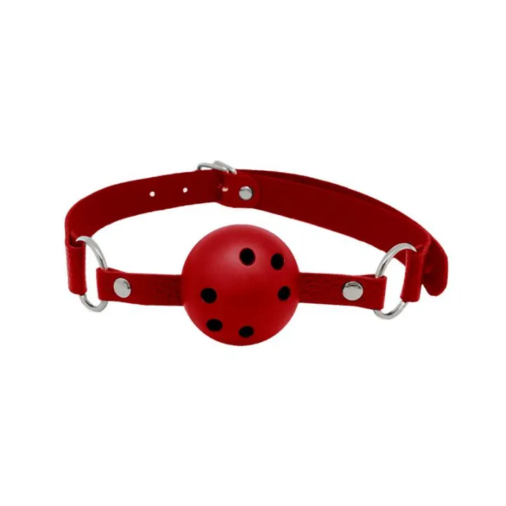 Discretion Mordaza de Bola Transpirable Rojo de Alive