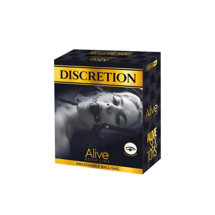 Discretion Mordaza de Bola Transpirable Rojo de Alive