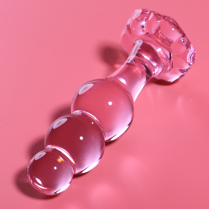 NEBULA SERIES BY IBIZA - MODELO 1 PLUG CRISTAL ROSA 10.5 CM -O- 3 CM | VibraZon