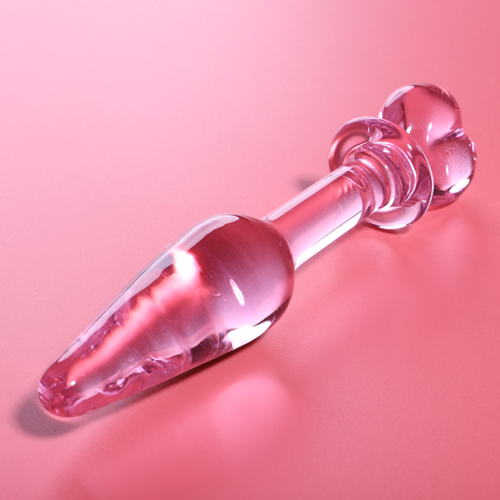 NEBULA SERIES BY IBIZA - MODELO 7 PLUG CRISTAL ROSA 13.5 CM -O- 3 CM | VibraZon