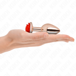 KINK - PLUG ANAL ORO ROSADO ROSA ROJA M | VibraZon