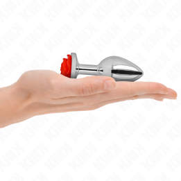 KINK - PLUG ANAL ROSA ROJA TALLA M | VibraZon