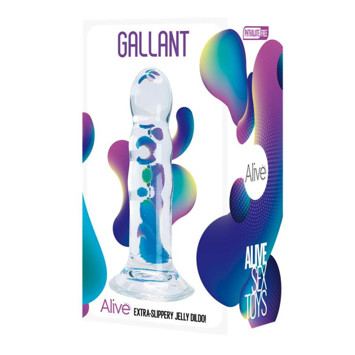 Gallant Dildo Jelly 14 cm Transparente de Alive | VibraZon