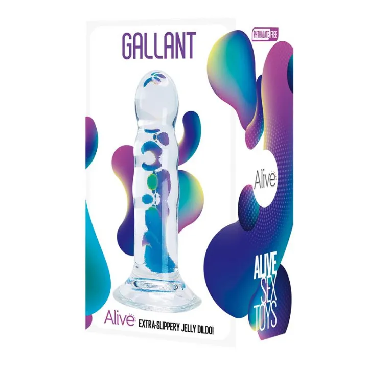 Gallant Dildo Jelly 14 cm Transparente de Alive
