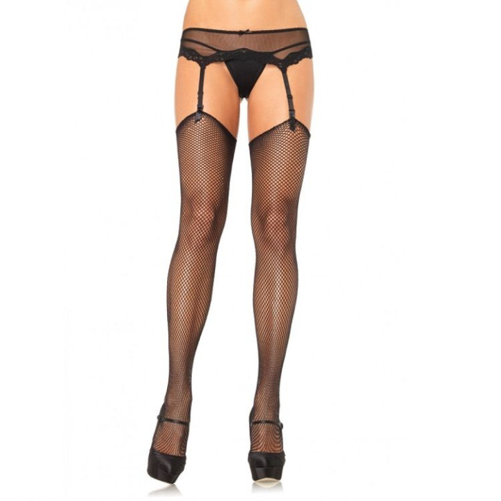 LEG AVENUE - MEDIAS DE ROJO SIN SILICONA AUTOADHERENTE SUPERIOR | VibraZon