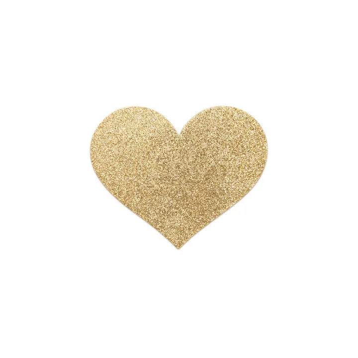 BIJOUX - INDISCRETS PEZONERAS FLASH CORAZÓN DORADO