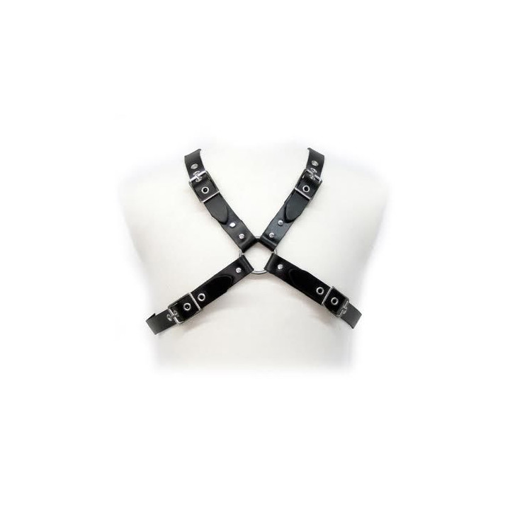 LEATHER BODY - NEGRO BUCKLE ARNES FOR MEN | VibraZon