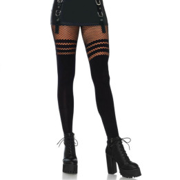 LEG AVENUE - PANTYHOUSE MEDIAS REJILLA NEGRO | VibraZon
