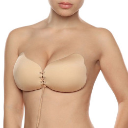 BYE-SUJETADOR - LACE-IT REALZADOR PUSH-UP BEIGE COPA A | VibraZon
