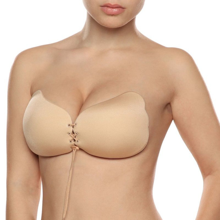 BYE-SUJETADOR - LACE-IT REALZADOR PUSH-UP BEIGE COPA A | VibraZon