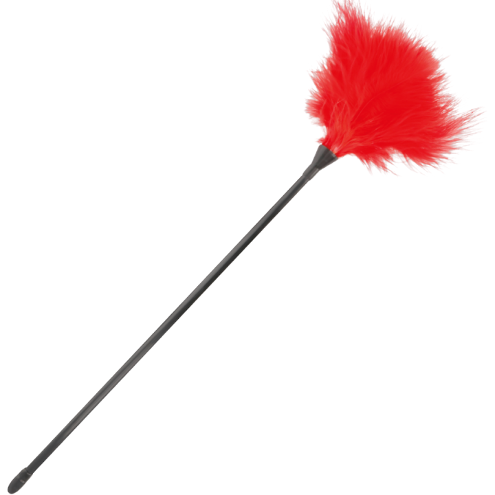 DARKNESS - PLUMA ESTIMULADORA ROJO 42CM | VibraZon