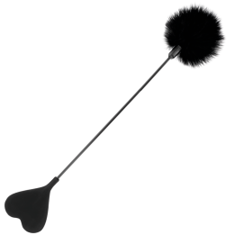 DARKNESS - FUSTA CON PLUMA LOVE NEGRO 40 CM | VibraZon