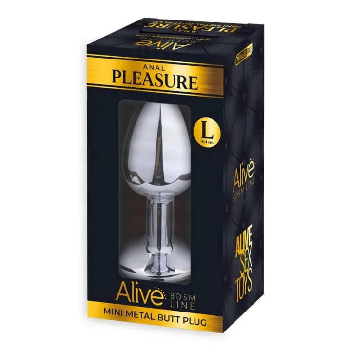 Plug Anal con Joya Rosa Talla L de Alive