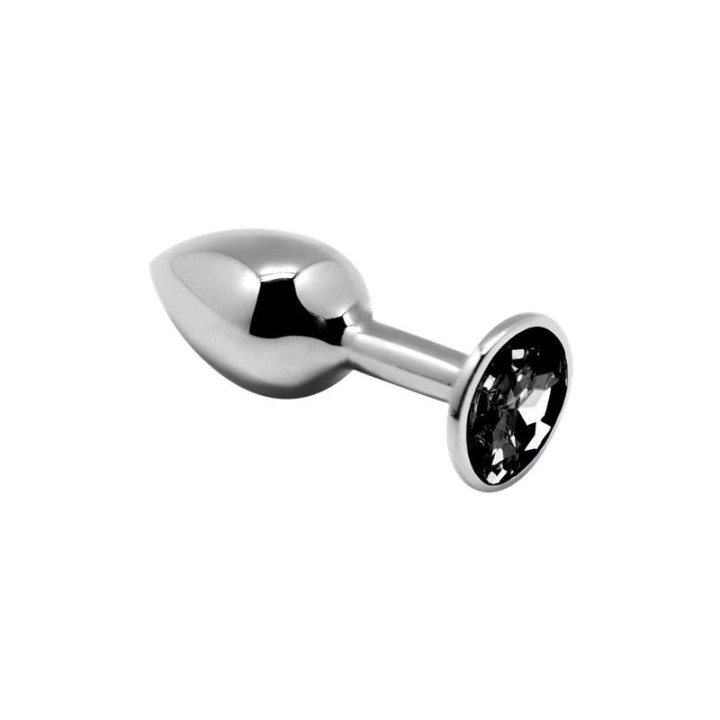 Plug Anal con Joya Negra Talla S de Alive | VibraZon