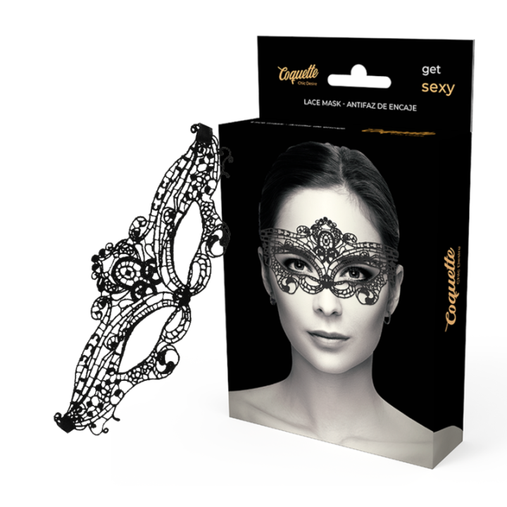 COQUETTE CHIC DESIRE - ANTIFAZ ENCAJE NEGRO FINO | VibraZon
