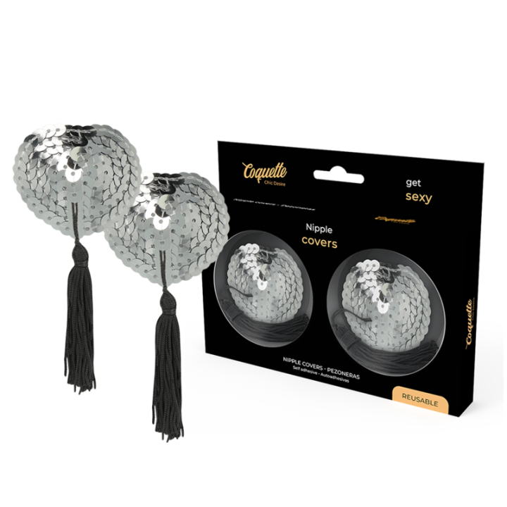 COQUETTE CHIC DESIRE - CUBRE PEZONES PLATEADO | VibraZon
