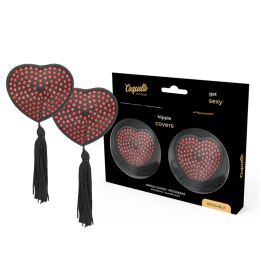 COQUETTE CHIC DESIRE - CUBRE PEZONES ROJO / NEGRO | VibraZon