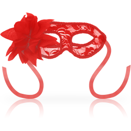 OHMAMA - MASKS ANTIFAZ CON ENCAJES Y FLOR ROJO | VibraZon