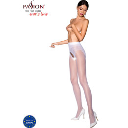 PASSION - TIOPEN 006 MEDIAS BLANCO 1/2 30 DEN | VibraZon