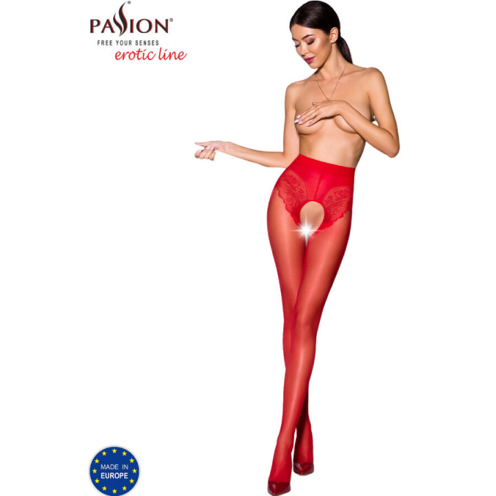 PASSION - TIOPEN 006 MEDIAS ROJO 3/4 30 DEN | VibraZon