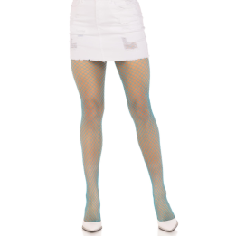 LEG AVENUE - PANTIMEDIAS REJILLA LYCRA AZUL | VibraZon