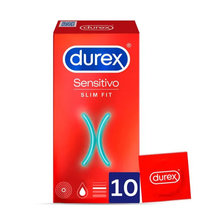 Preservativos Sensitivo Slim Fit 10 ud de Durex